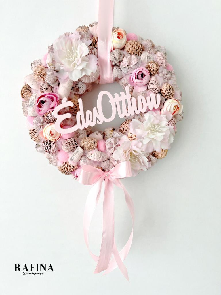 Édes otthon kopogtató masnival, 24 cm 1