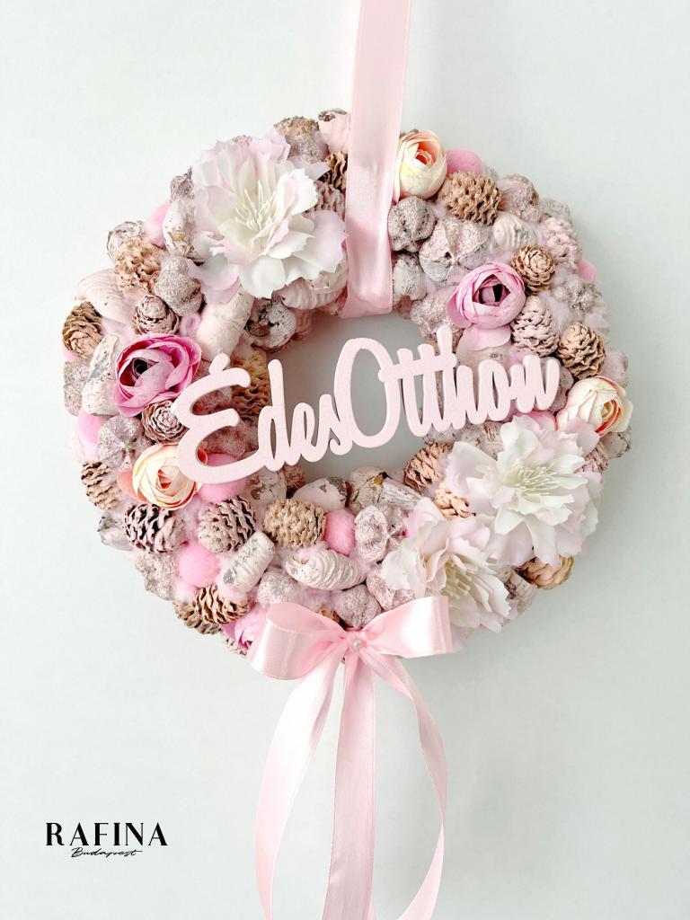 Édes otthon kopogtató masnival, 24 cm 1