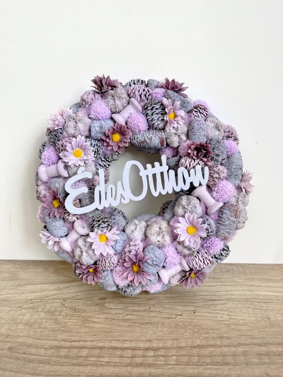 Édes otthon lila kopogtató 24cm