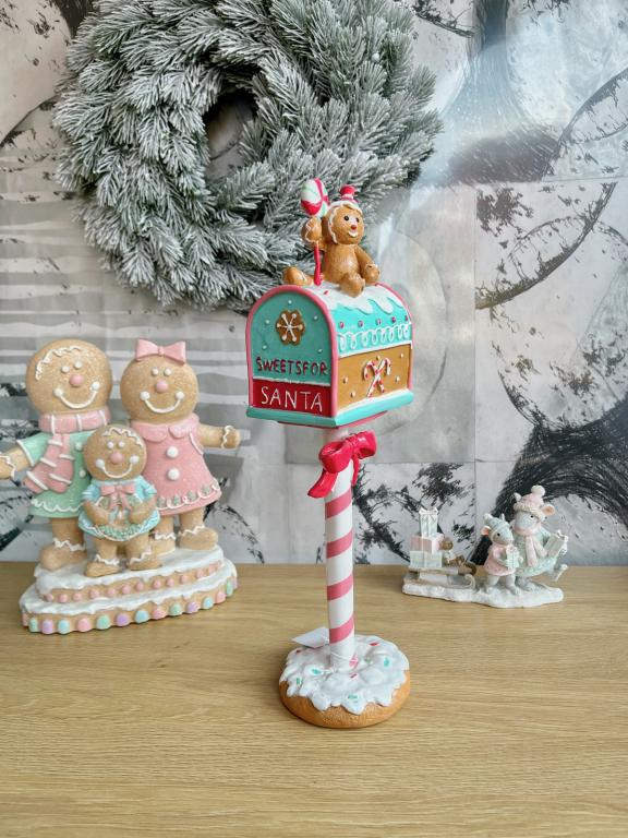 Pasztell mézeskalács postaláda 36cm