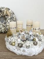 Adventi koszorú egerekkel 2