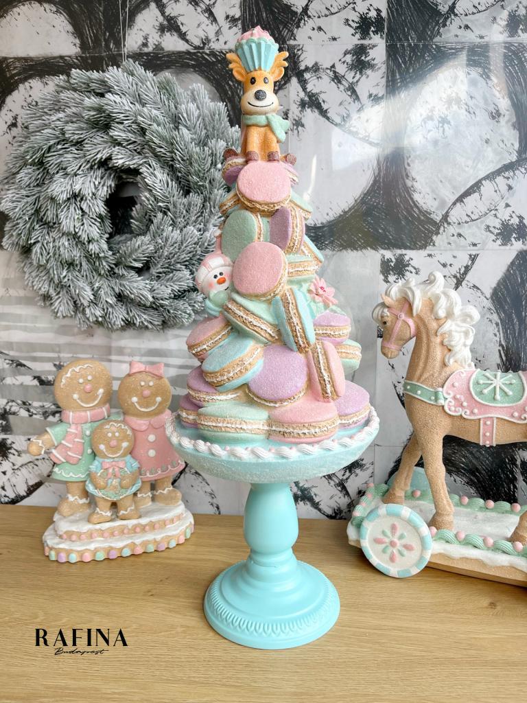 Pasztell mézeskalács macaronos tál 62cm 1