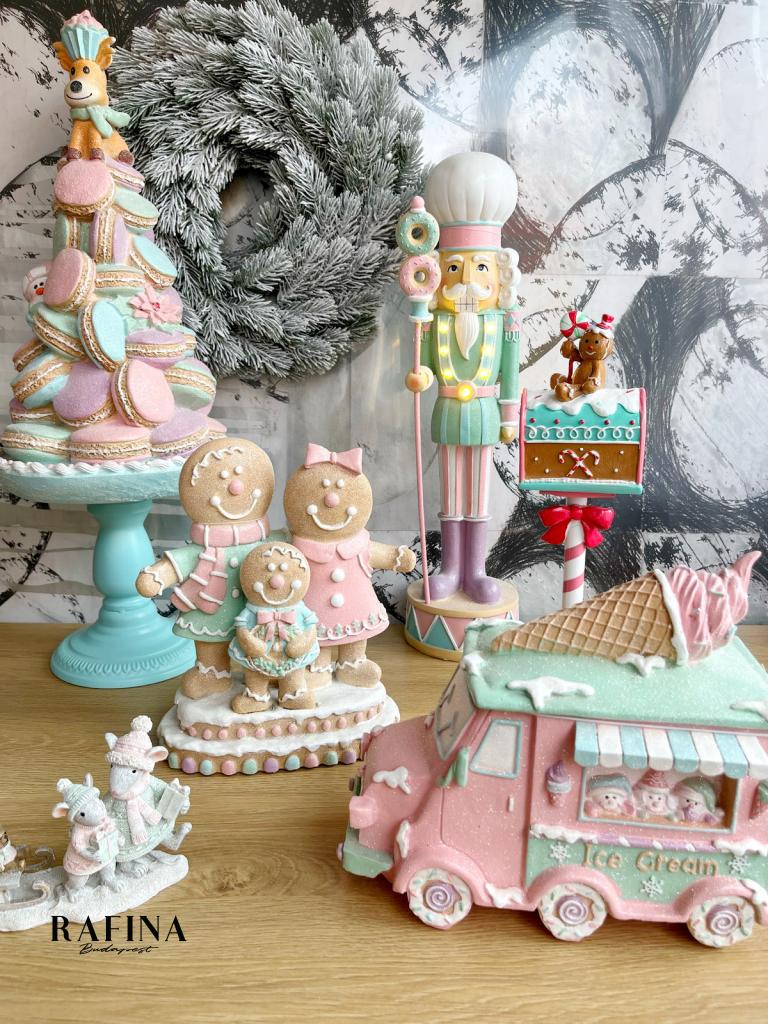 Pasztell mézeskalács macaronos tál 62cm 1