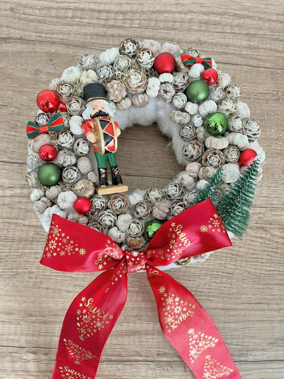 NULLA Diótörős adventi kopogtató, 24cm