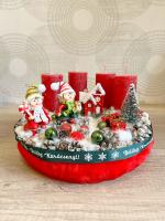 Manófalva adventi koszorú, 28cm 2