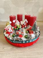 Manófalva adventi koszorú, 28cm 3