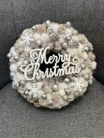 Merry christmas kopogtató, ezüst színű 3