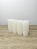 Rusztikus henger gyertya ivory 1