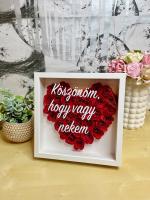 Köszönöm, hogy vagy nekem, örök rózsabox rózsaszín 1